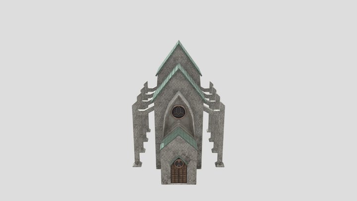 Neo-gothic Church 3D Model