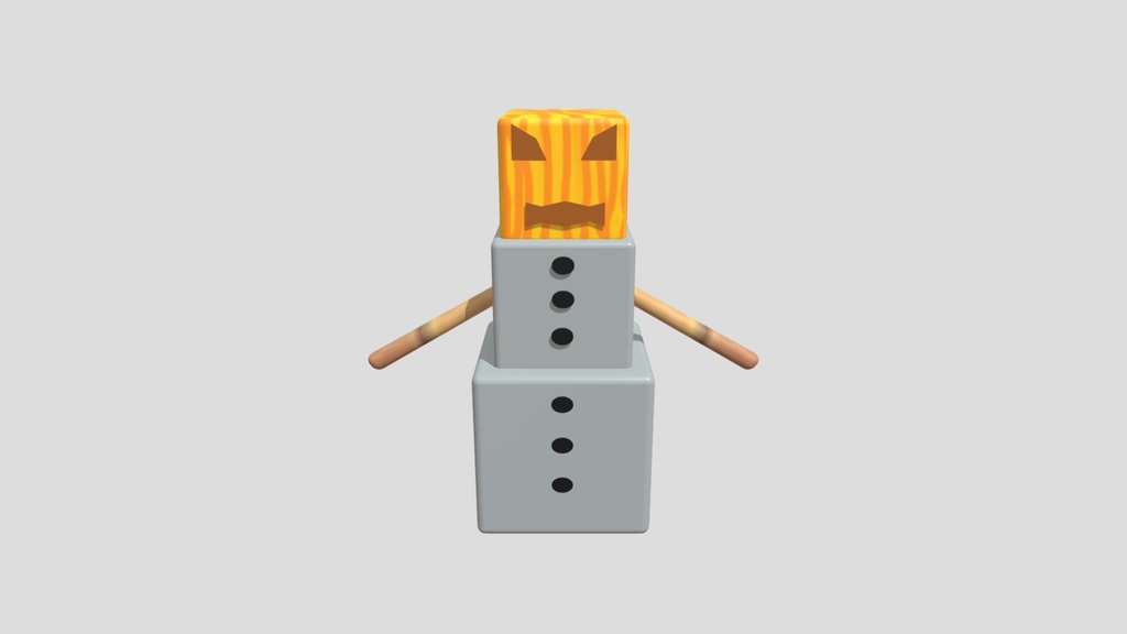 Minecraft realistic Snowman