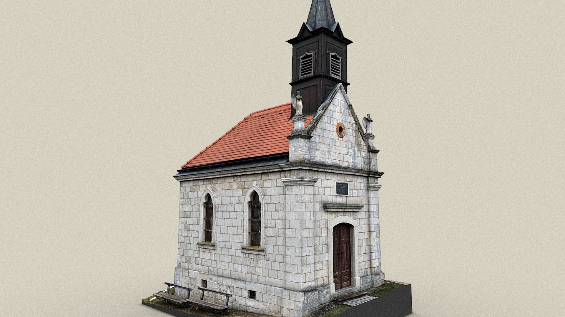 Friedhofskapelle — Sketchfab embed 3D viewer