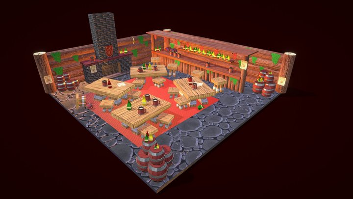Tavern Test For College 3D Model