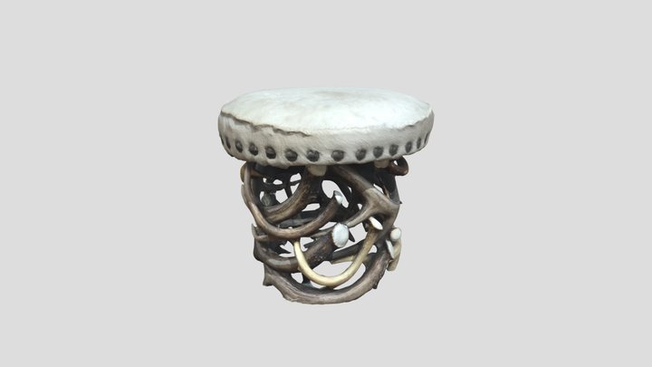 Poof Stool 3D Model