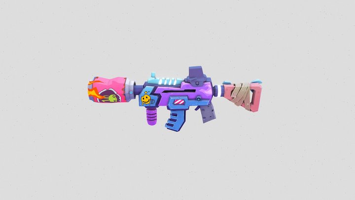 Legendary AR Gun 3D Model