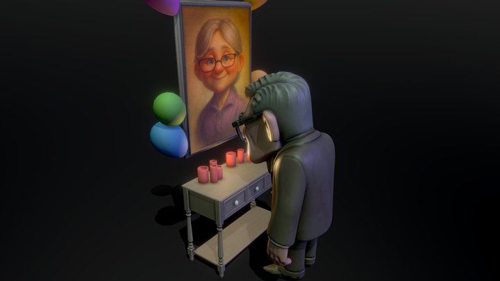 Up - Movie Diorama 3D Model