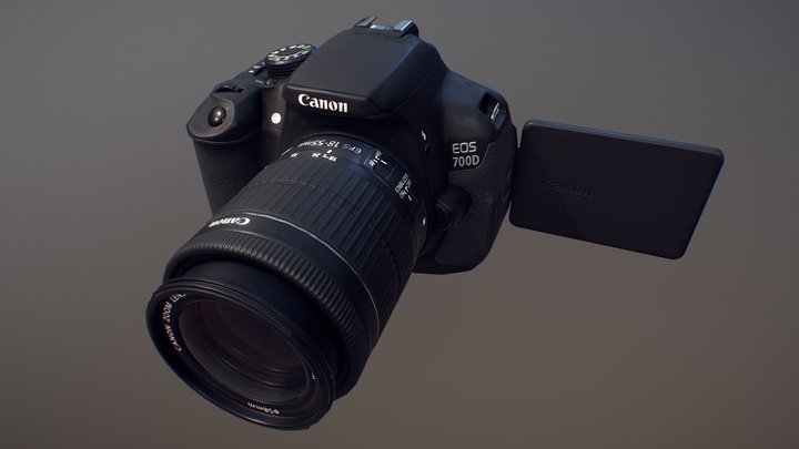 Canon EOS 700D 3D Model
