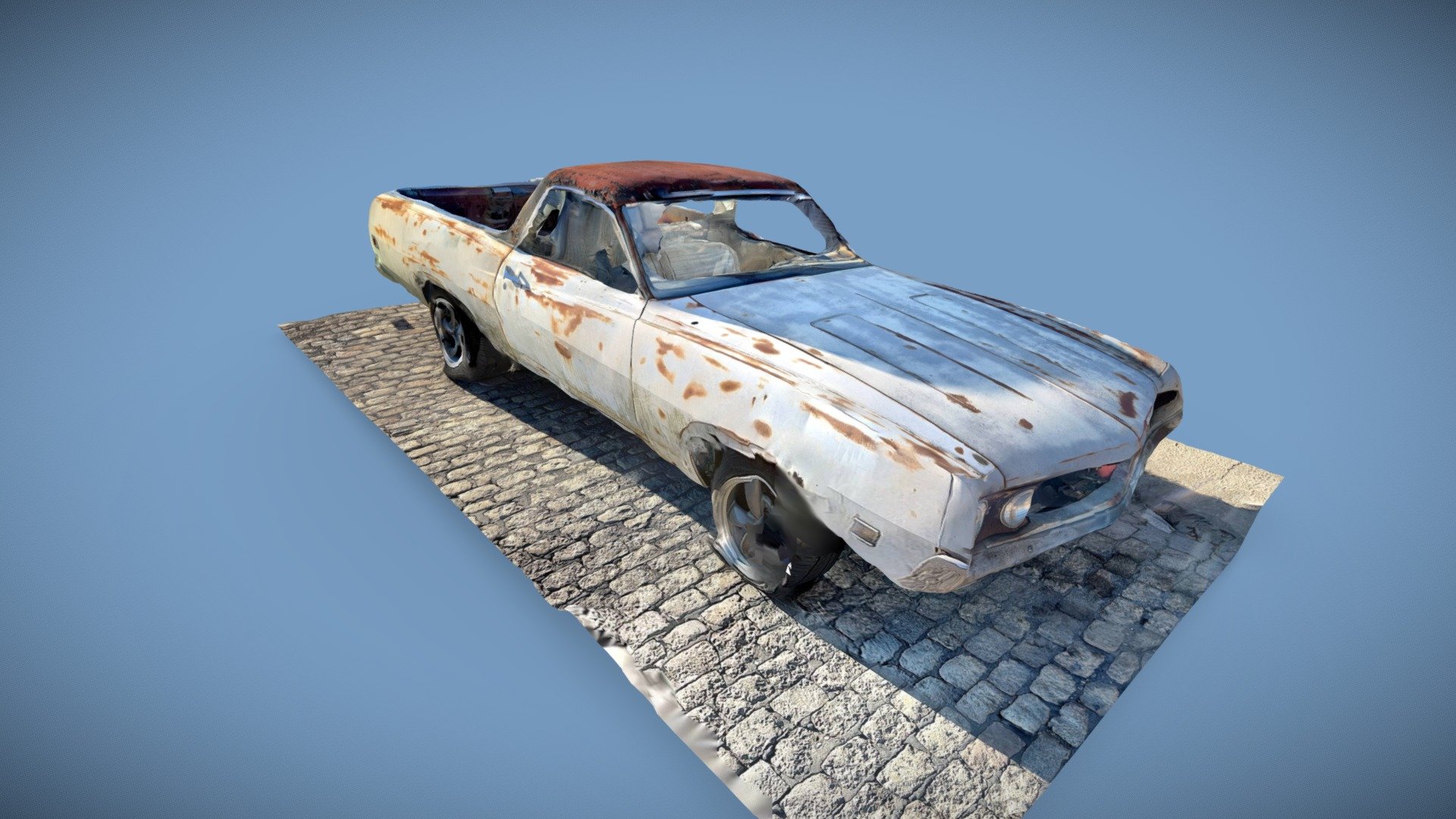 Rusty car Download Free 3D model by Guillermo Sainz (guillermosainz