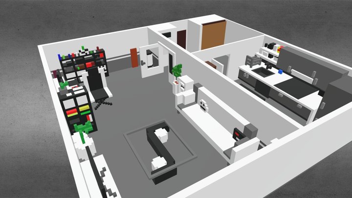 Studio de YouTuber #4 - ADRI GEEK 3D Model