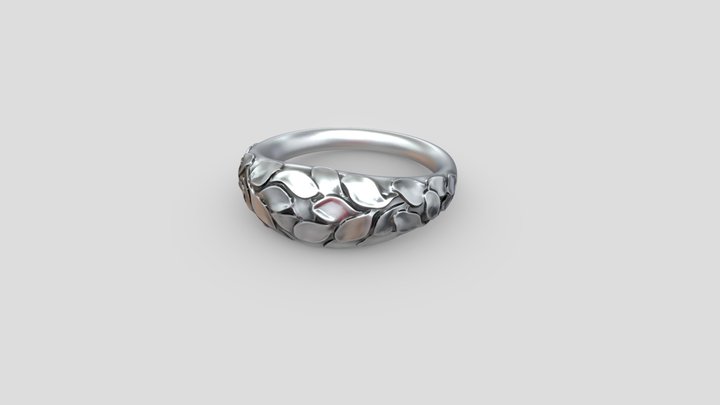 Protea Leaf Ring 3D Model