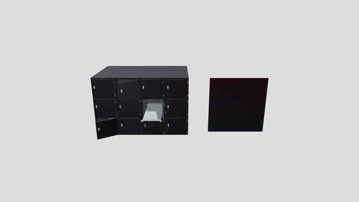 Morgue Refrigerator 3D Model