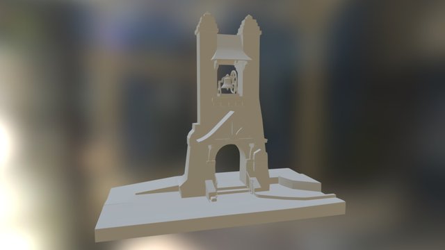 Church Bell Tower 3D Model