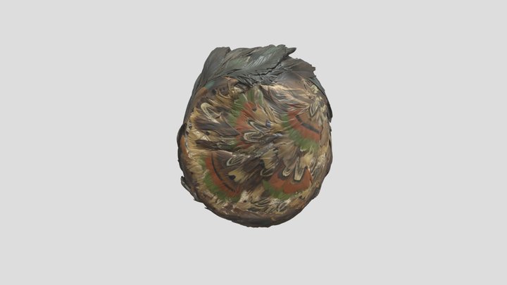 Feathered Hat CS. 1950.249 Outside Only 3D Model