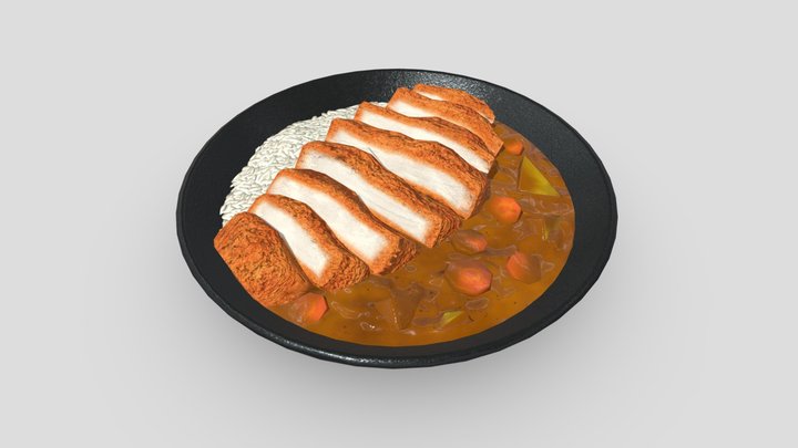 Katsu Curry 3D Model