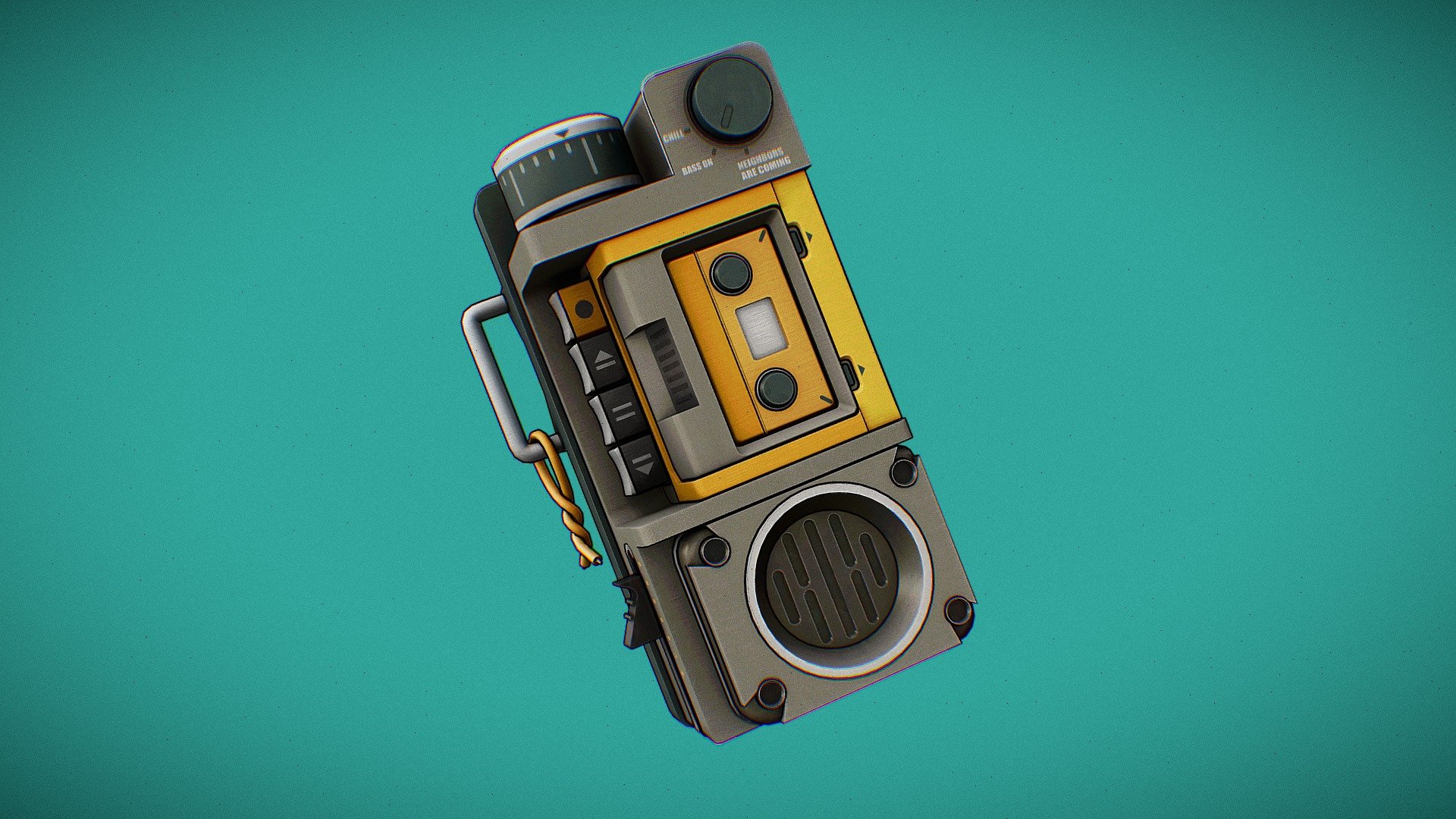 Stylized Cassette Player 📻 - 3D model by Dalopera3D [d897bda] - Sketchfab