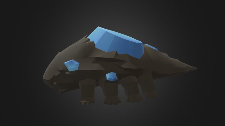 Crystal Lizard 3D Model