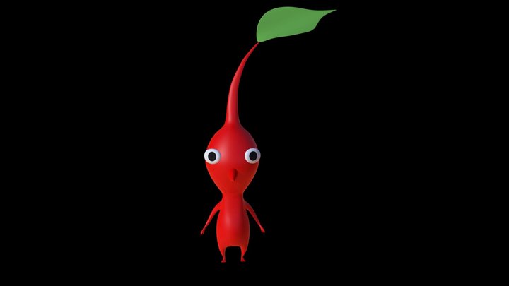 Red Pikmin 3D Model