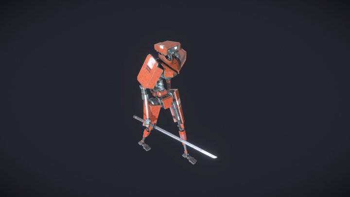 Walk Robot 3D Model