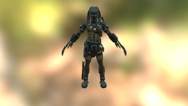 Aliens vs Predator 2010 Dark Predator 3D Model