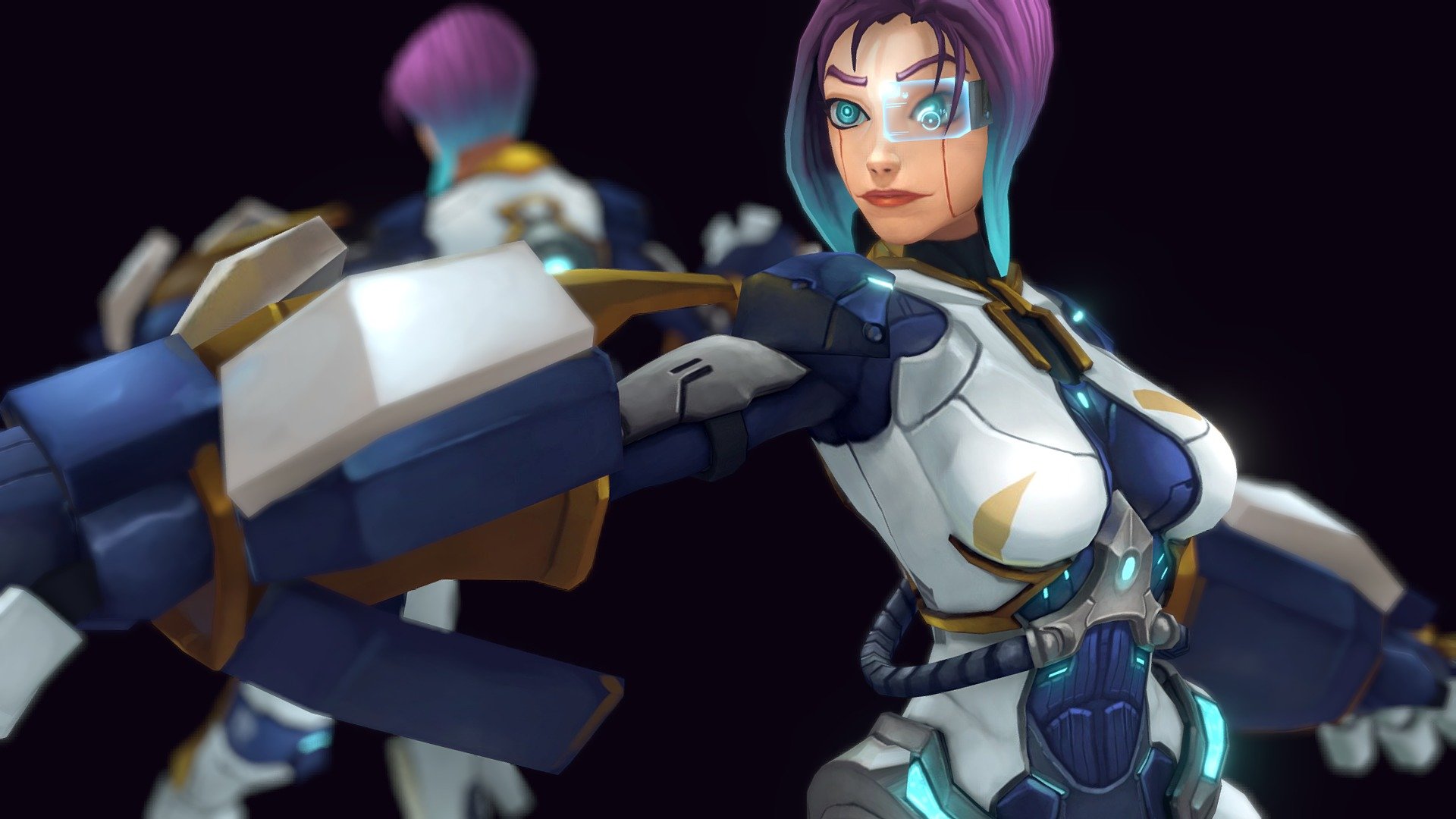 Cyborg Girl - 3D model by Valdson Calado (@valdsonr) [d89b150] - Sketchfab