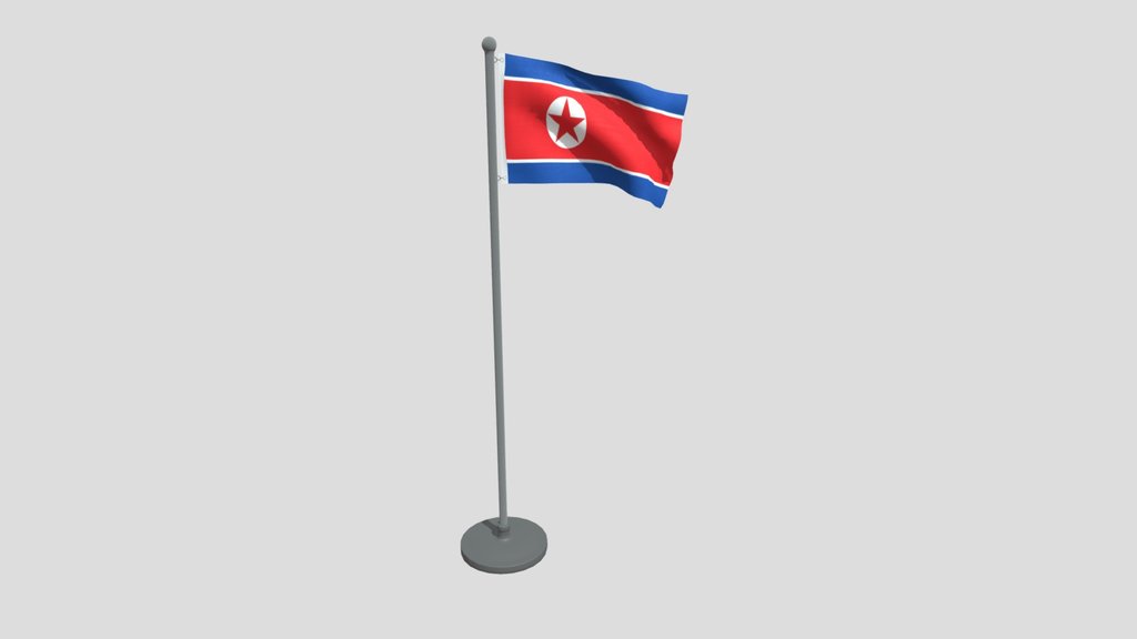 Animated Flag Of North Korea