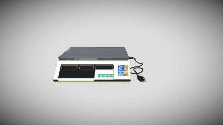 Electronic Scale 3D Model