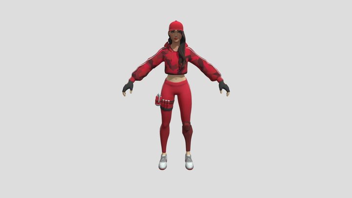 Fortnite Ruby 3D Model