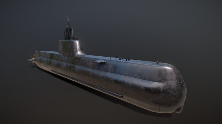 KoreaNavy -Son Won il- Class(Type214) Submarine 3D Model