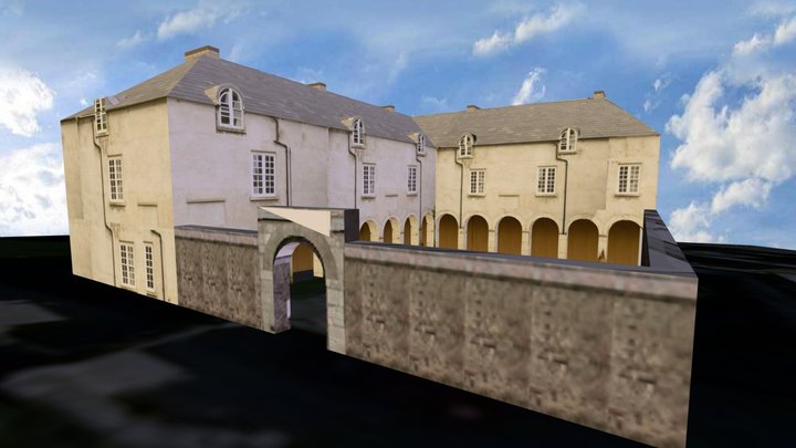 Skiddy's Almshouse, Cork City Ireland 3D Model