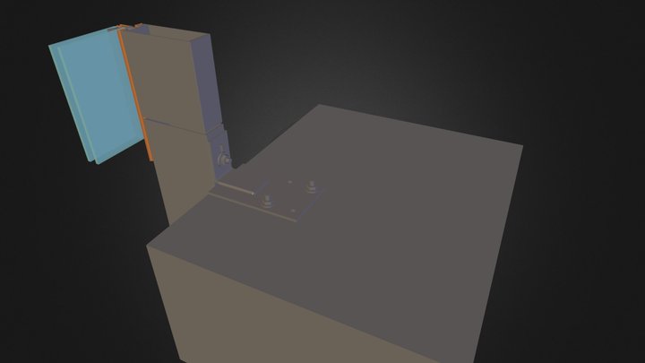 cerramiento muro cortina 01.dae 3D Model