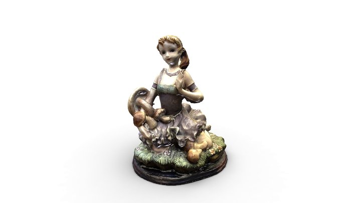Nymph photogrammetry scanned 3D Model
