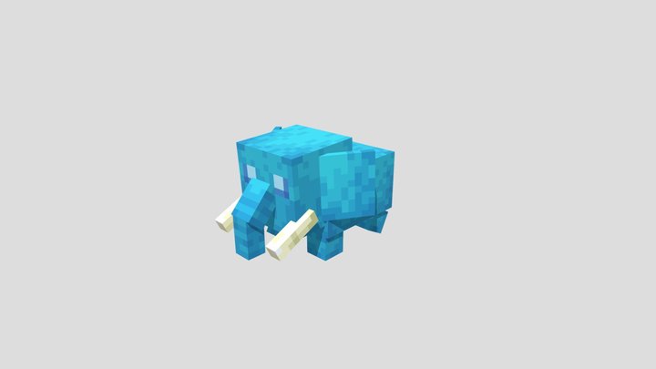 Blue Elephant 3D Model