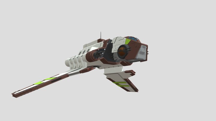 Star Wars Nu Class Attack Shuttle 3D Model