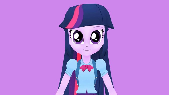 MLP Gameloft EG Twilight Sparkle 3D Model