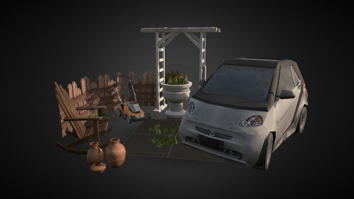 DAE 5 Finished props - GRANDMA'S HOUSE 3D Model