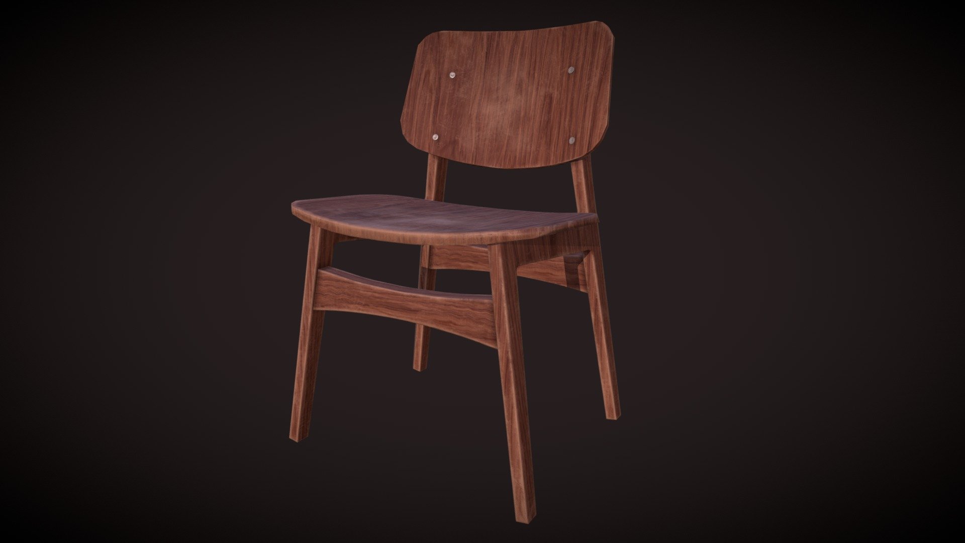 Wooden chair - Download Free 3D model by Mary_247hard [d8a14f3] - Sketchfab