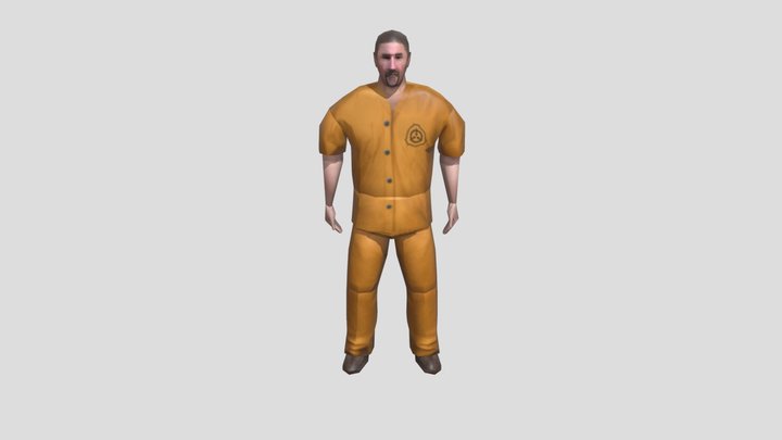 Scp CB Class D Rigged 3D Model