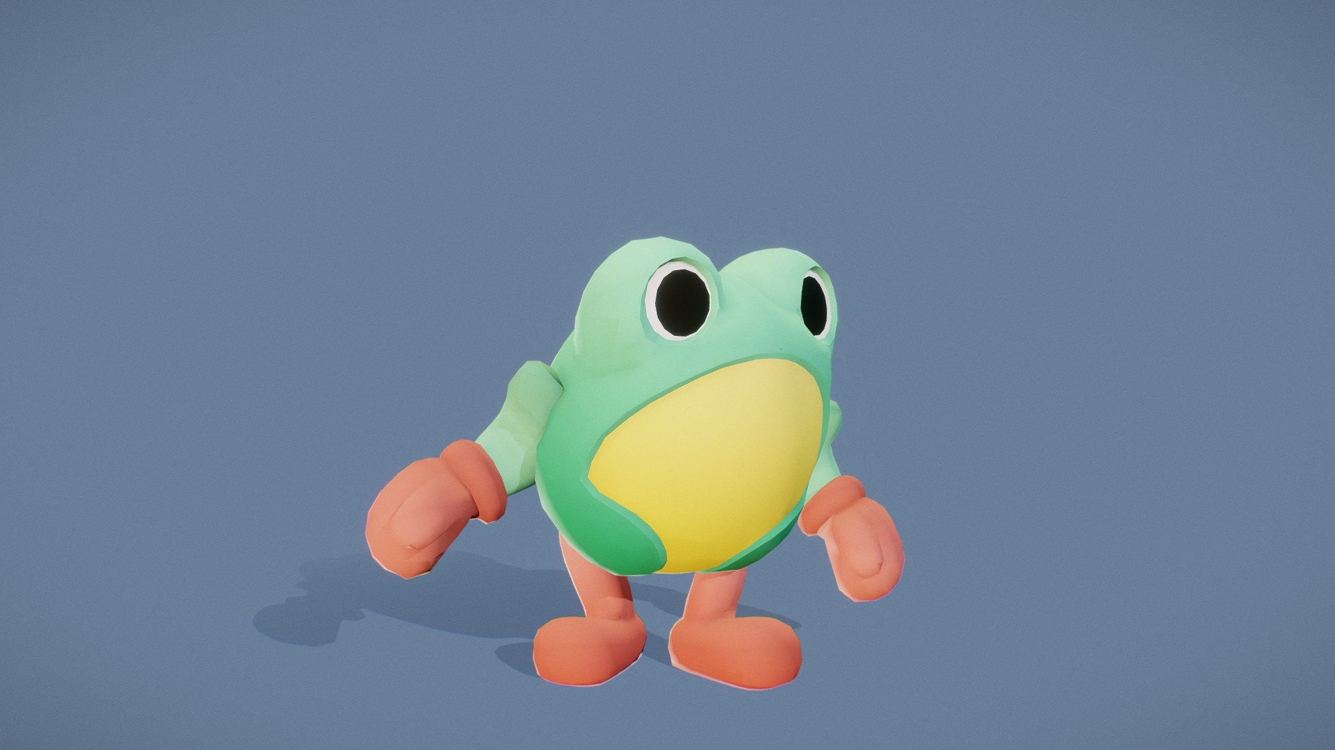 Cartoon Characters - Medium Froggy Warrior - Buy Royalty Free 3D model ...