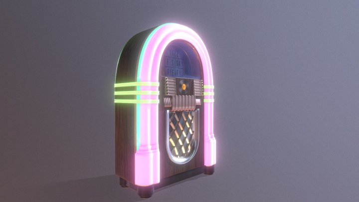 Cyberpunk Jukebox 3D Model