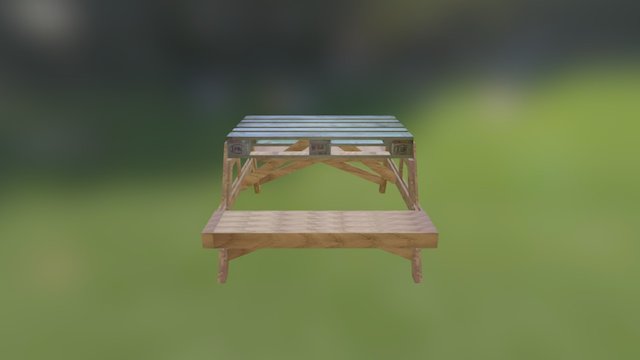 Table Picnic 3D Model