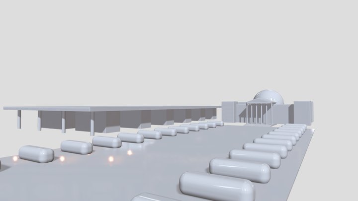 Reichstag Blockout 3D Model