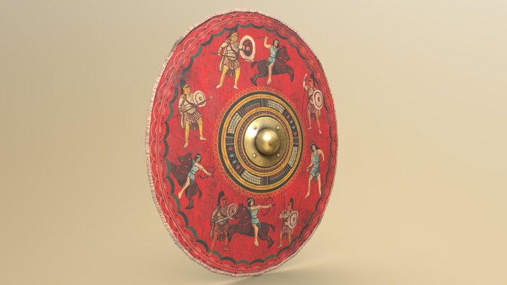 3rd roman Shield Dura Europos - FREE 3D Model