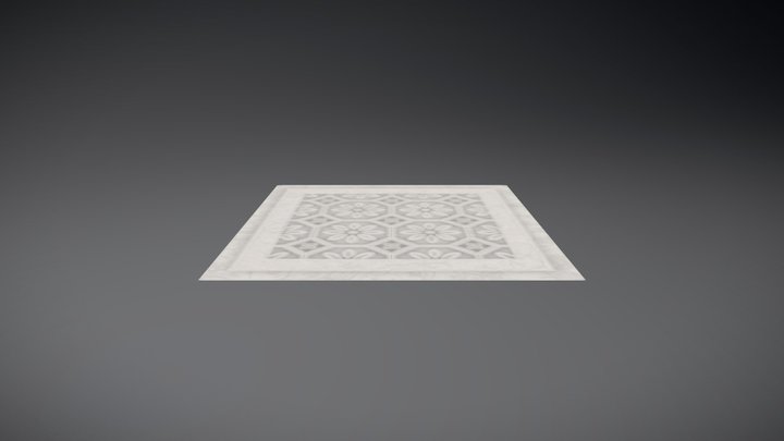 Concrete Tile Clean 3D Model
