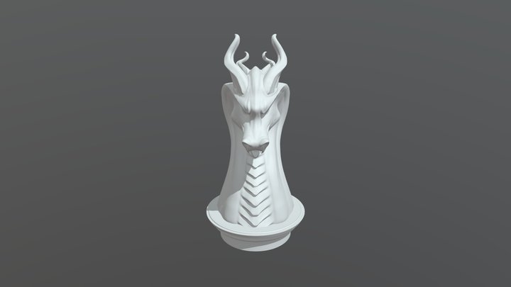 Hydra Chess Piece 3D Model