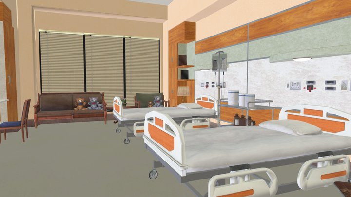 Hospital Ward 3D Model