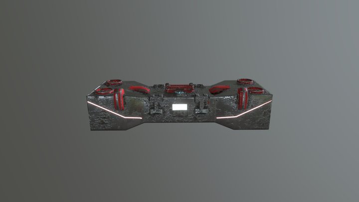 SciFi Box 3D Model