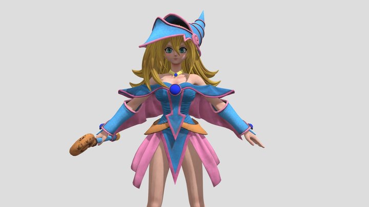 Dark Magician Girl 3D Model