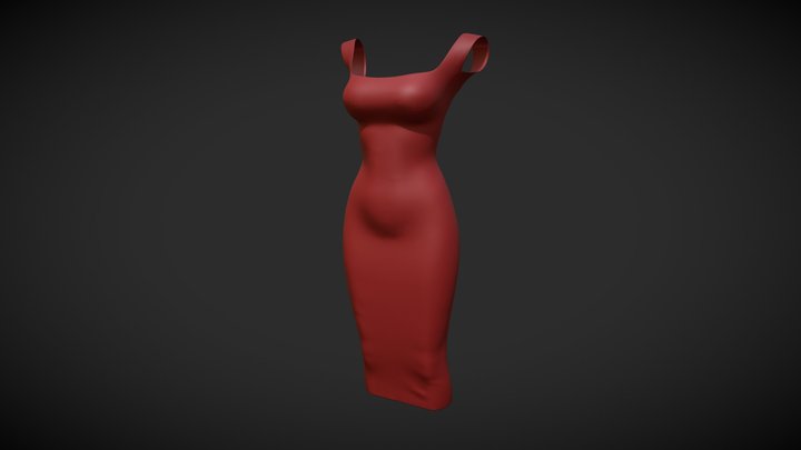 Red_Dress 3D Model