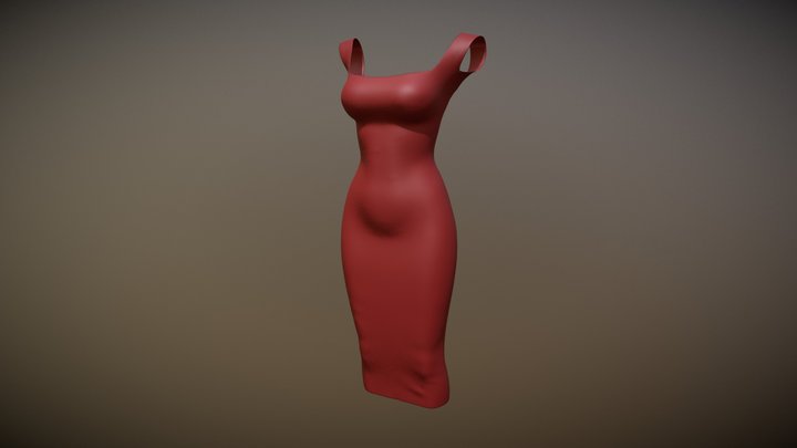 Red_Dress 3D Model