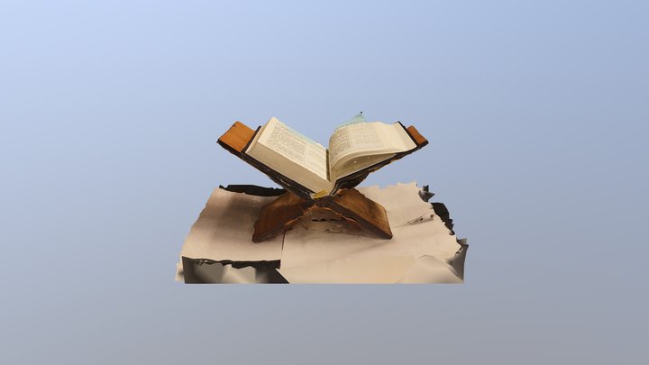 Quran on Stand 3D Model