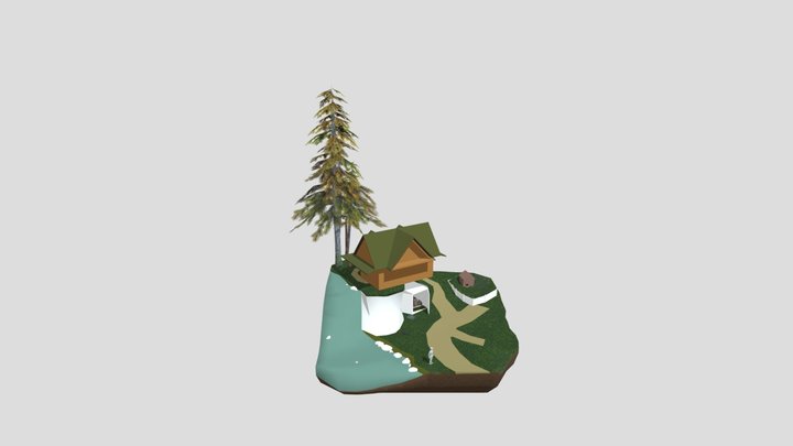 Forest Loner - WIP Diorama 3D Model