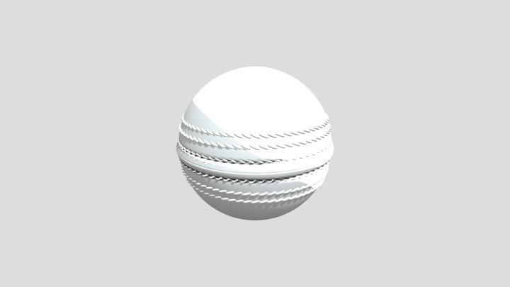 Cricket ball 3D Model