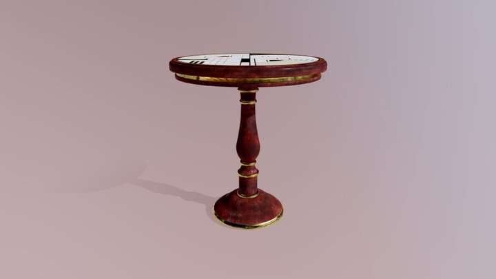 Art Déco Desk 3D Model